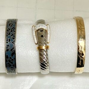 Bundle of 3 bangle bracelets - Kate Spade, Coach, no name (also listed as Coach)